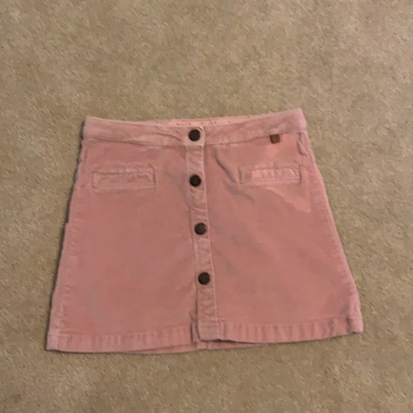Zara girls pink velvet skirt - Picture 1 of 3